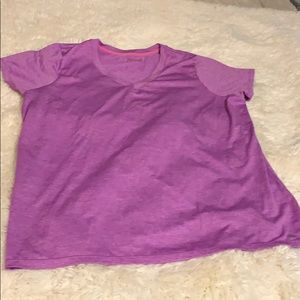 Purple heathered athletic top XL